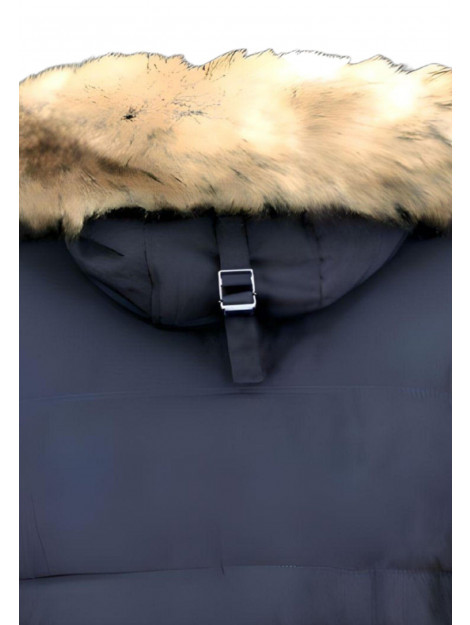 Enos Lange winterjas met bontkraag PI-8667Z large