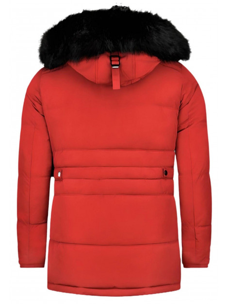 Enos Lange winterjas met bontkraag PI-8667R large