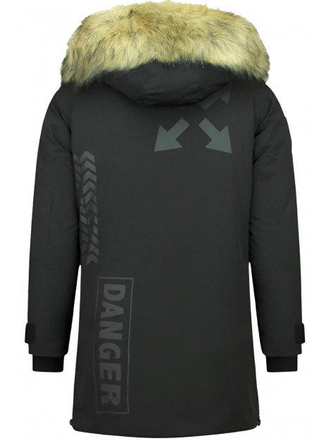 Enos Lange parka jas met bontkraag - Winterjas PI-9803Z large