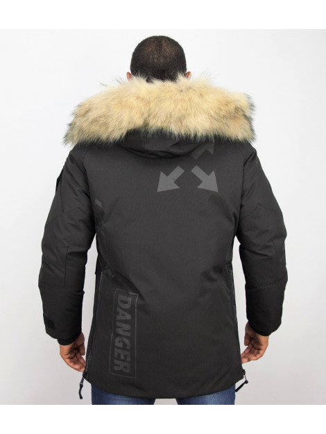Enos Lange parka jas met bontkraag - Winterjas PI-9803Z large