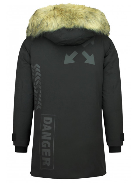 Enos Lange parka jas met bontkraag - Winterjas PI-9803Z large