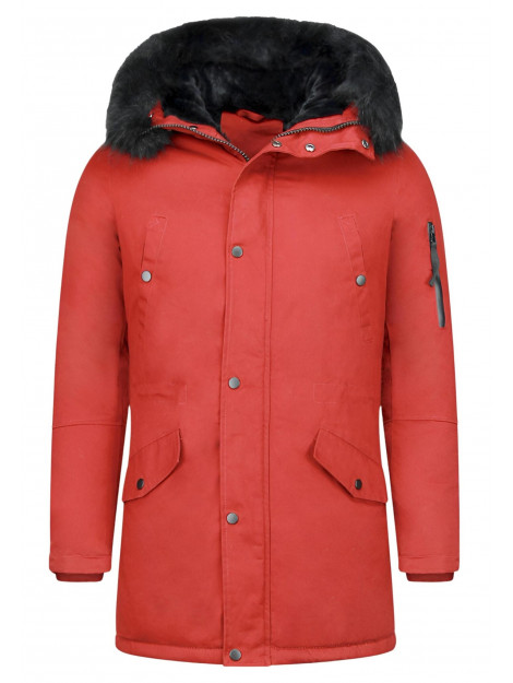 Enos Lange winterjas met bontkraag CA-7023B  | CA-7105B large