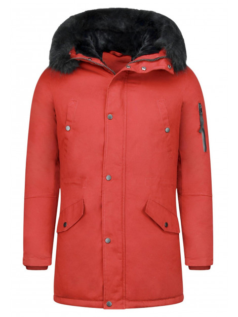 Enos Lange winterjas met bontkraag CA-7023B  | CA-7105B large