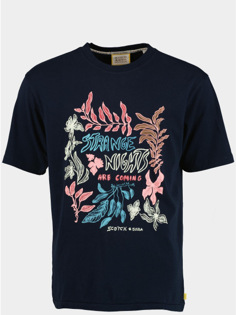 Scotch & Soda T-shirt korte mouw festival flower aw t-shirt 173034/0002 175342 large