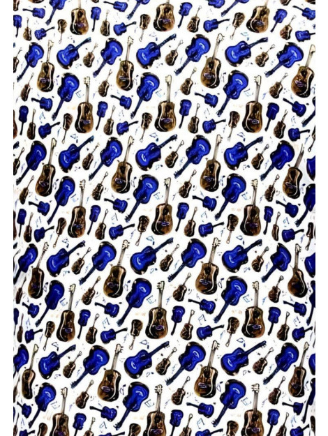 Tony Backer Overhemden met gitaar print 3069 3069 large