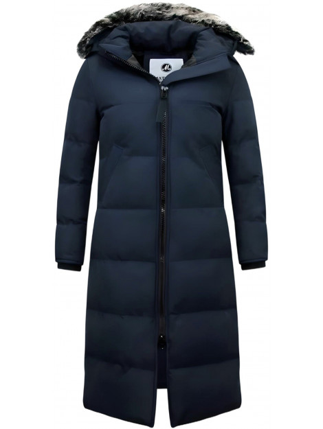 Matogla Puffer jas lang met capuchon 8606B large Matogla Puffer jas lang met capuchon 8606B large