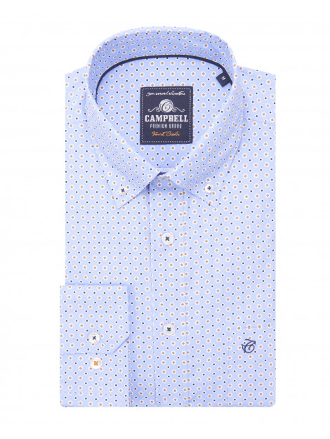 Campbell Classic casual overhemd met lange mouwen 084668-002-XXXL large