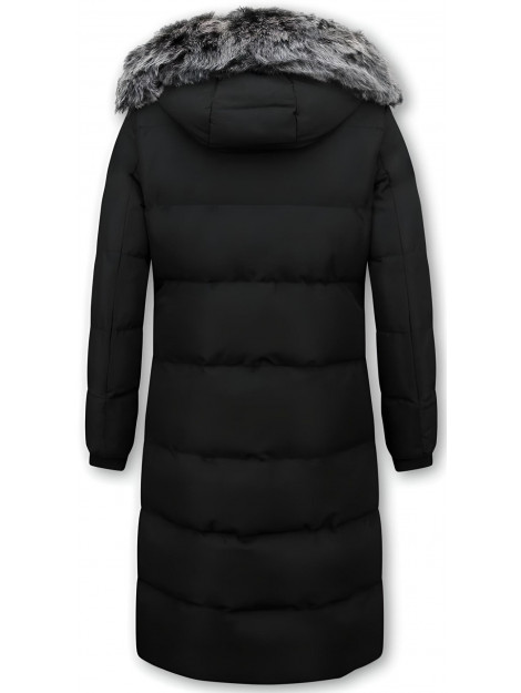 Matogla Puffer jacket lang met capuchon 8606Z large Matogla Puffer jacket lang met capuchon 8606Z large