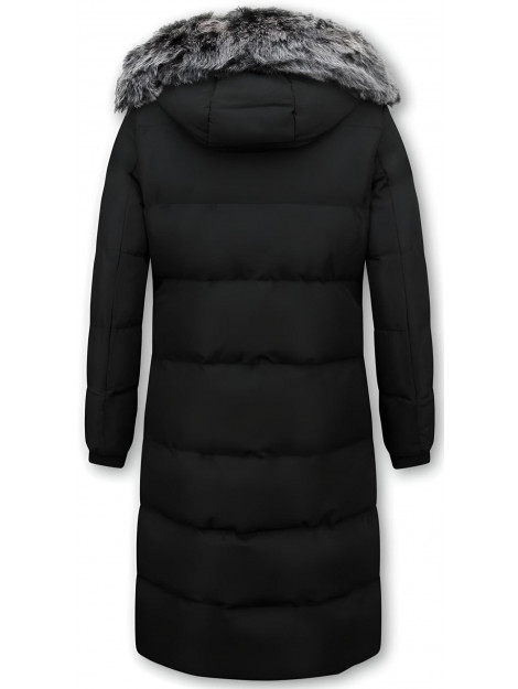 Matogla Puffer jacket lang met capuchon 8606Z large Matogla Puffer jacket lang met capuchon 8606Z large