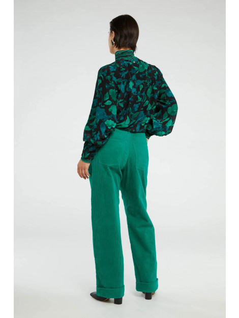 Fabienne Chapot 49-bls-aw23 4312-4615-gre resa blouse bright teal/tasty te 49-BLS-AW23 4312-4615-GRE large
