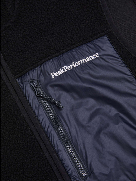 Peak Performance M. pile vest black G79710030-black large