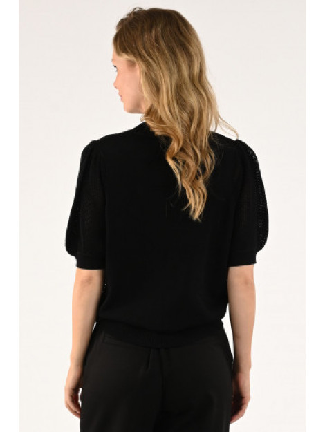 Summum Pull korte mouw zwart large
