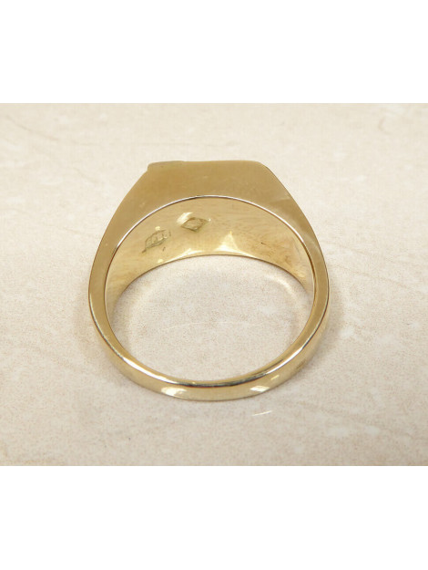 Christian Gouden cachet ring met diamant 8R5F55-0068JC large
