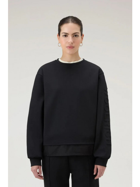 Woolrich Women mix media 3d logo sweater 146046595 large