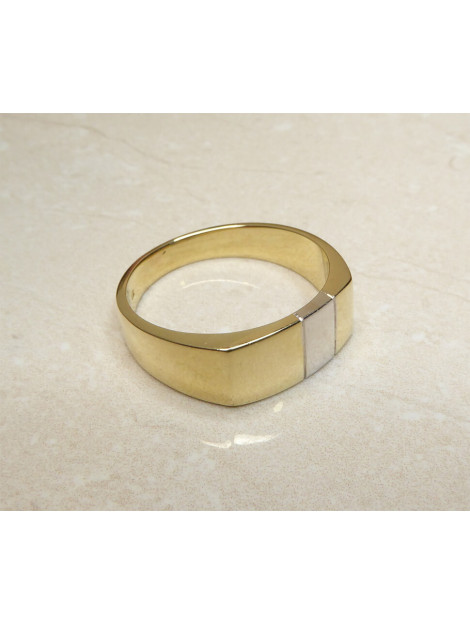 Christian Bicolor gouden cachet ring 3496-0045JC large