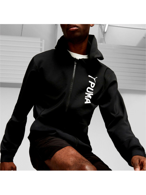 Puma fit double knit fz hoodie - 059940_990-M large