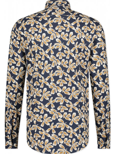 Blue Industry 3104-32 shirt navy with white & brown dessin 3104-32-Navy large