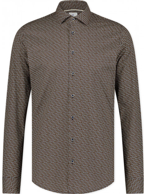 Blue Industry 3115-32 black with brown & white dots dessin 3115-32-Navy large