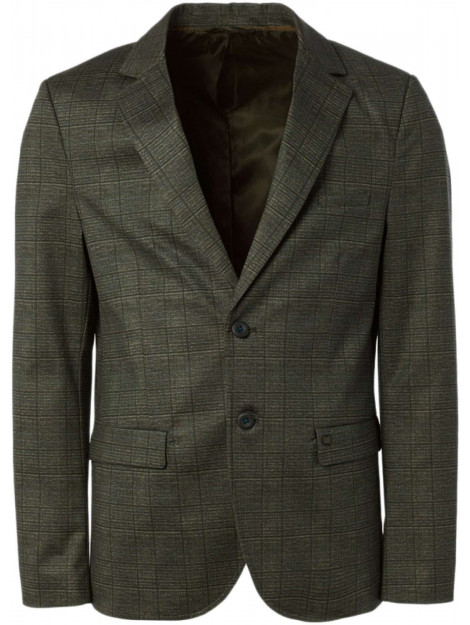 No Excess Blazer jersey stretch check taupe 21910805-044 large