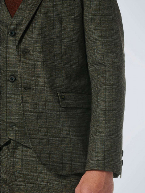 No Excess Blazer jersey stretch check taupe 21910805-044 large
