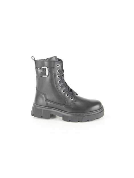 Bullboxer Aox501e6l blackb meisjes veterboots Bullboxer AOX501E6L BLACKB large