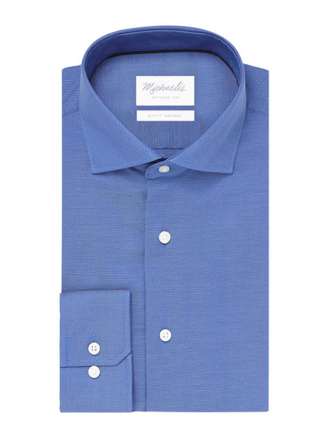 Michaelis Uni blue oxford katoenen overhemd PM0H000028 large