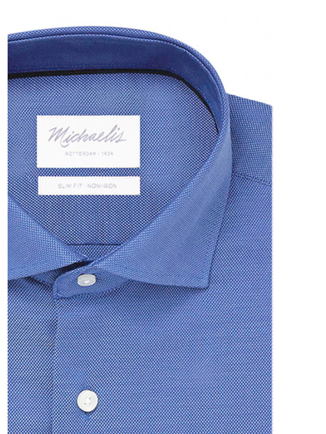 Michaelis Uni blue oxford katoenen overhemd PM0H000028 large