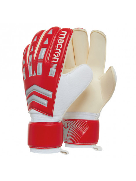 Macron Octopus xf gk gloves red/wht/slv 5026077 Macron OCTOPUS XF GK GLOVES RED/WHT/SLV 5026077 large