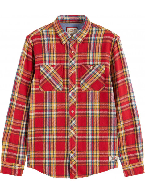 Scotch & Soda Archive flannel check red check 174529-6488 large