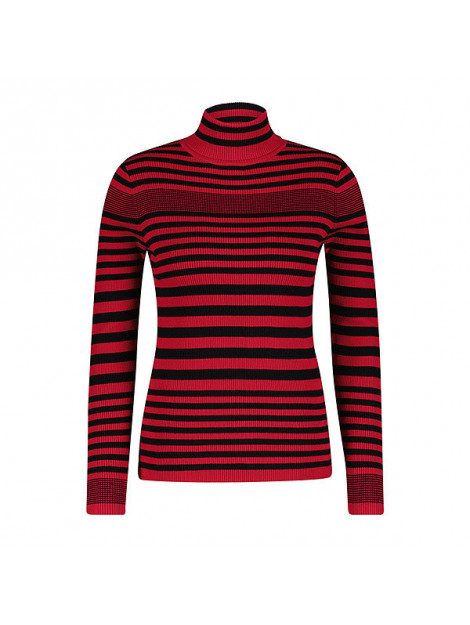 Red Button Top srb4068 roll neck black/red SRB4068 Roll neck - black/red large