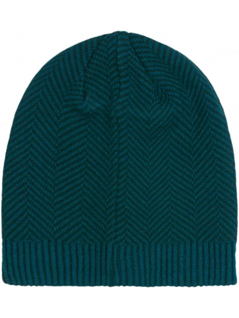 No Excess Beenie zig zag jacquard knit ocean 21950918-131 large