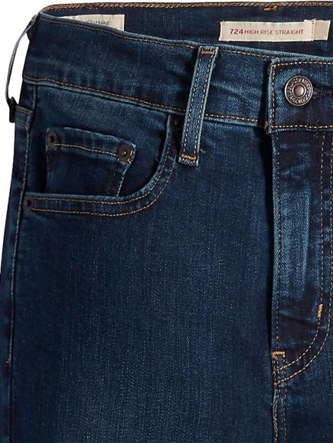 Levi's 724 high rise straigt blue swell 18883-0208 large