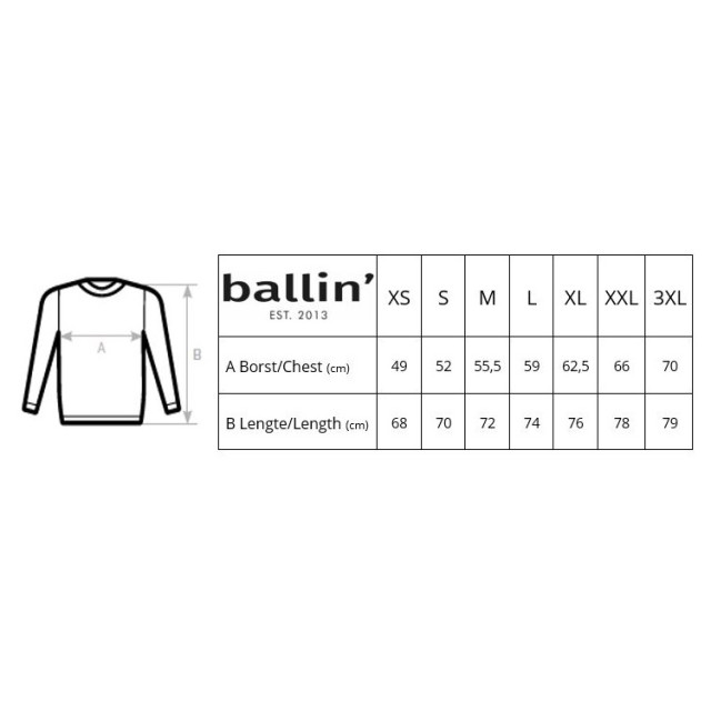 Ballin Est. 2013 Line small sweater SW-H00996-BLK-XS large