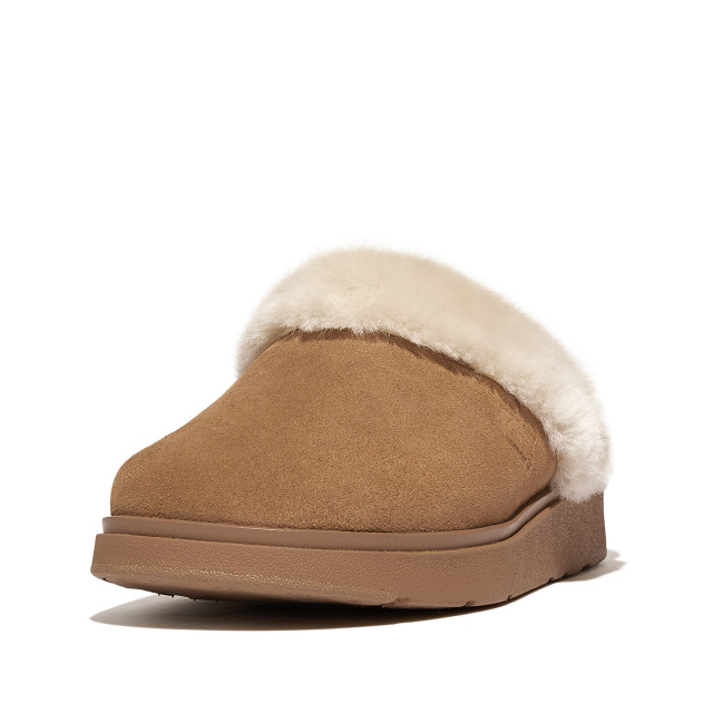 FitFlop Gen-ff shearling-collar suede slippers GS7 large