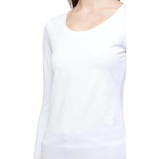 WB Comfy dames shirt lange mouw ronde hals 2203 - W - BLS - White - XXL large