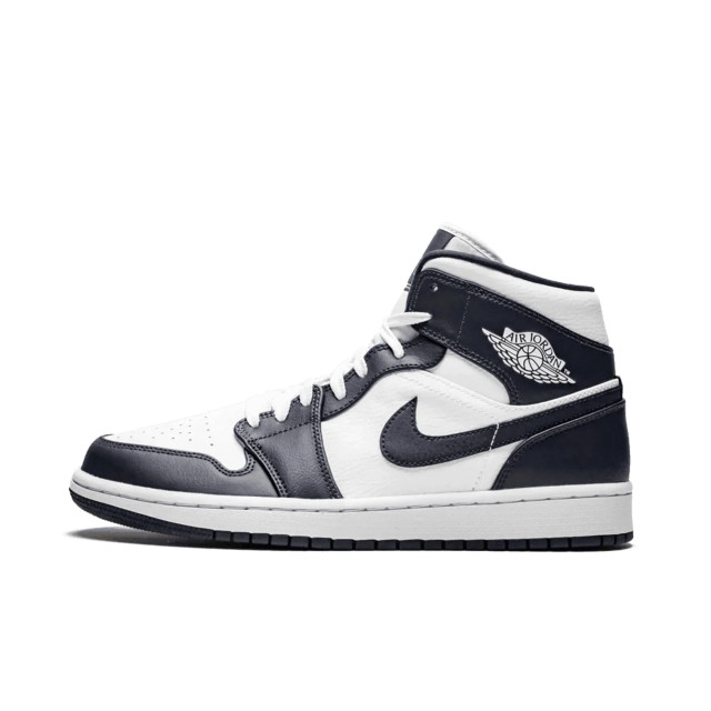 Nike Air jordan 1 mid white metallic gold obsidian 554724-174 large