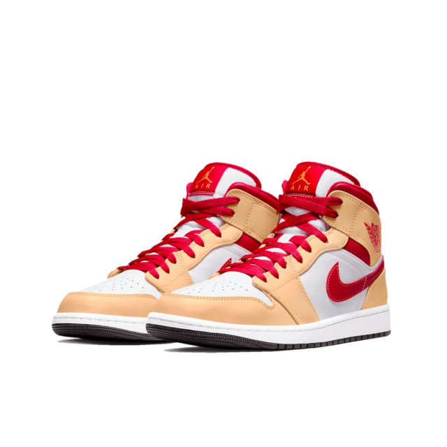 Nike Air jordan 1 mid white red 554724-201 large