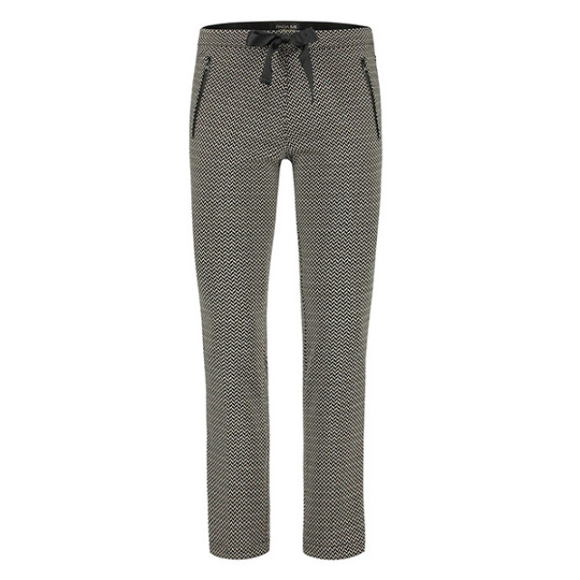 Para Mi Broek kim knitted jacquards herringbone black Kim knitted jacquards - Herringbone black large