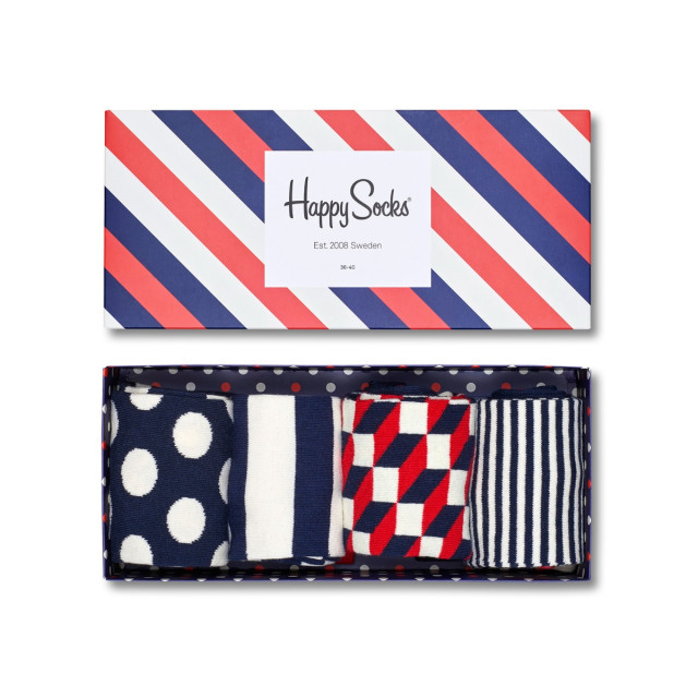 Happy Socks Big dot 4-pack gift box XBDO09-6000-41-46 large