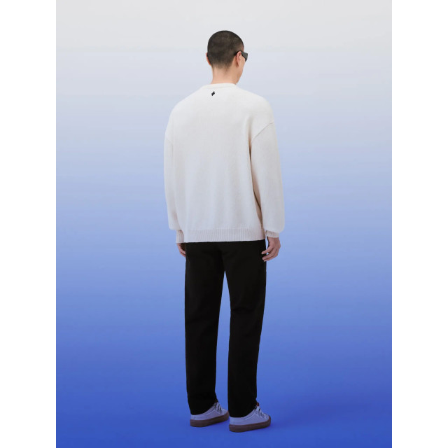 Marcelo Burlon Wind feathers knit comfort crew ecru 146625222 large