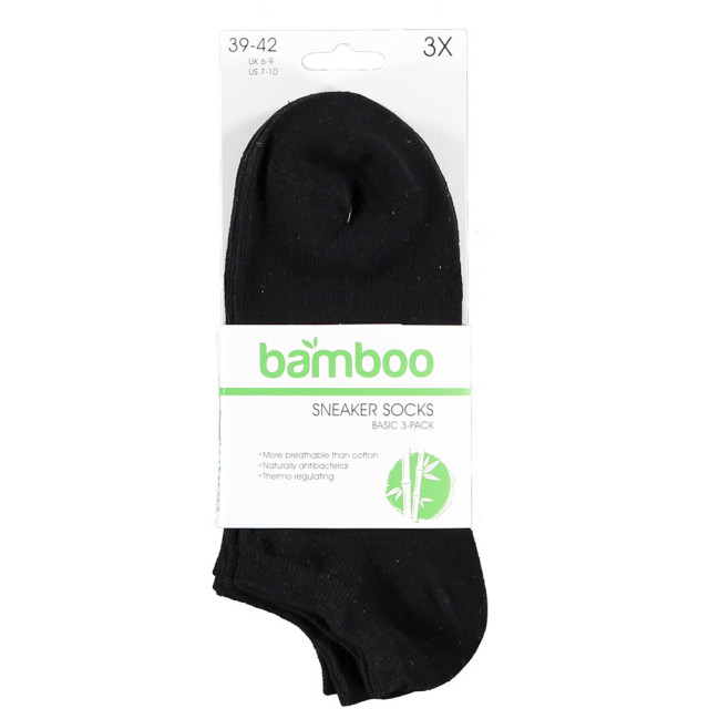 Apollo Sneakersokken bamboe 3-paar heren / dames 121473000 large Apollo Sneakersokken bamboe 3-paar heren / dames 121473000 large
