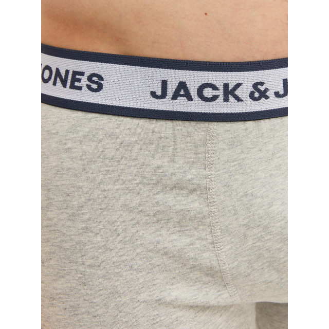 Jack & Jones Heren boxershort lange pijp jacsolid boxer briefs 3-pack grijs/wit/blauw 12229576 large