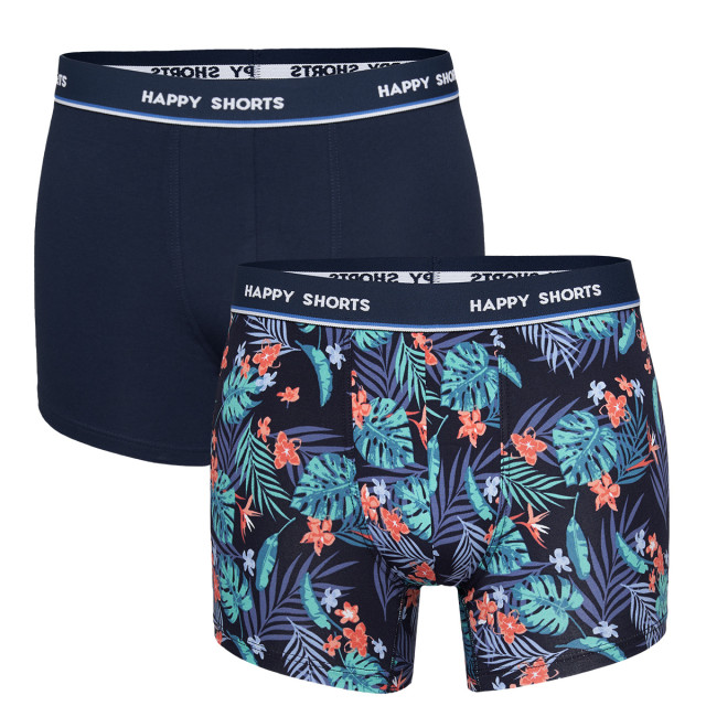 Happy Shorts 2-pack boxershorts heren met tropical print HS-J-903 large