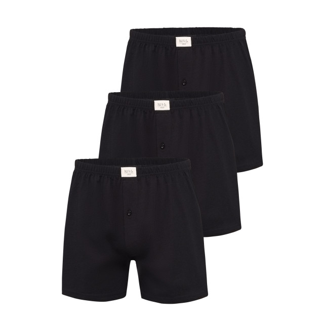 Phil & Co Wijde boxershorts heren jersey stretch effen 3-pack PH-J -1 large