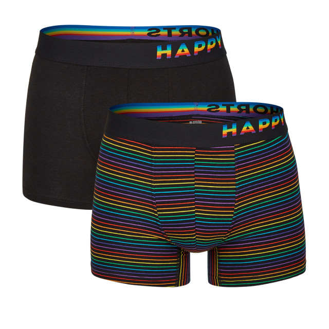 Happy Shorts 2-pack boxershorts heren pride regenboog gestreept HS-J-819 large