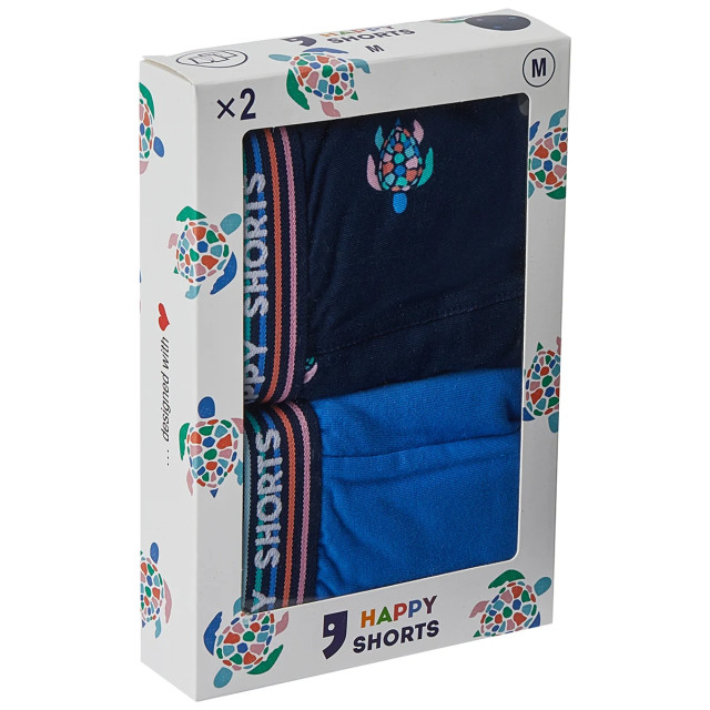 Happy Shorts 2-pack boxershorts heren schildpadden print HS-J-873 large