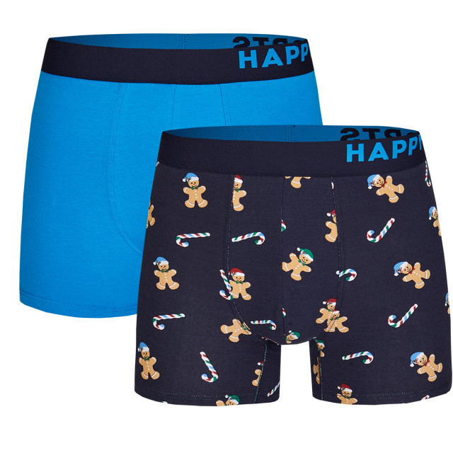 Happy Shorts 2-pack kerst boxershorts heren gingerbread man HS-J-844 large