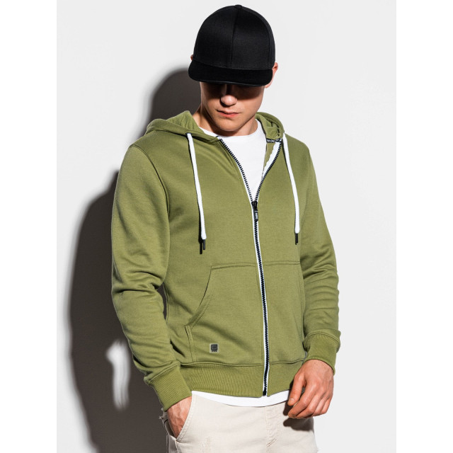 Ombre heren vest groen olive basic b977 9398-B977 large