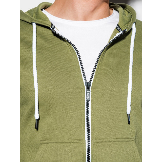 Ombre heren vest groen olive basic b977 9398-B977 large