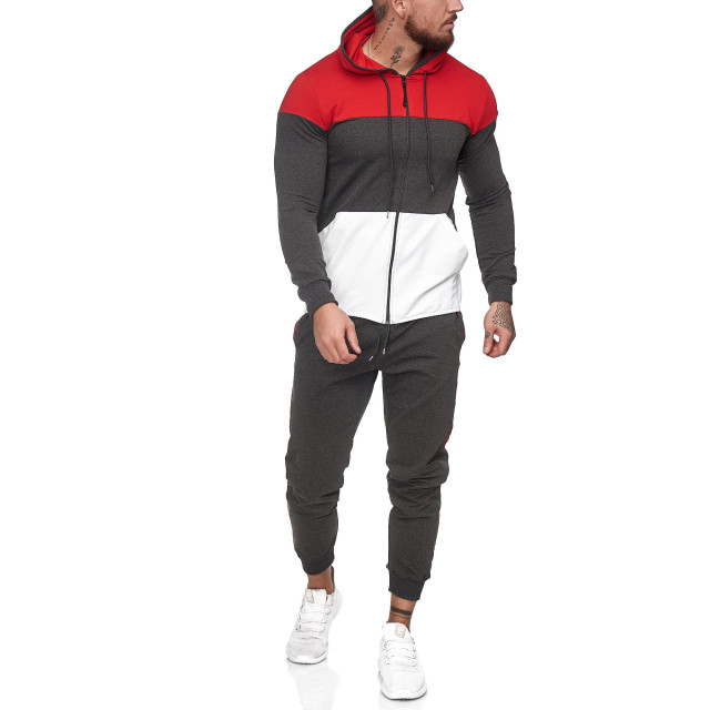 One Redox Heren joggingpak rood wit 1083 30110-1083 large